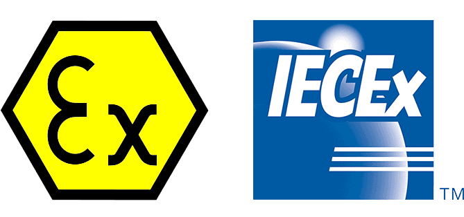 ATEX and IECEx marks